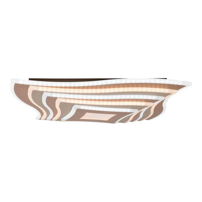 LED / CCT Deckenleuchte "FEVORIA" L/B: 50cm braun