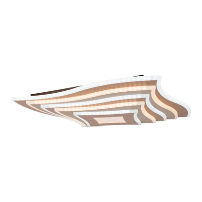 LED / CCT Deckenleuchte "FEVORIA" L/B: 50cm braun