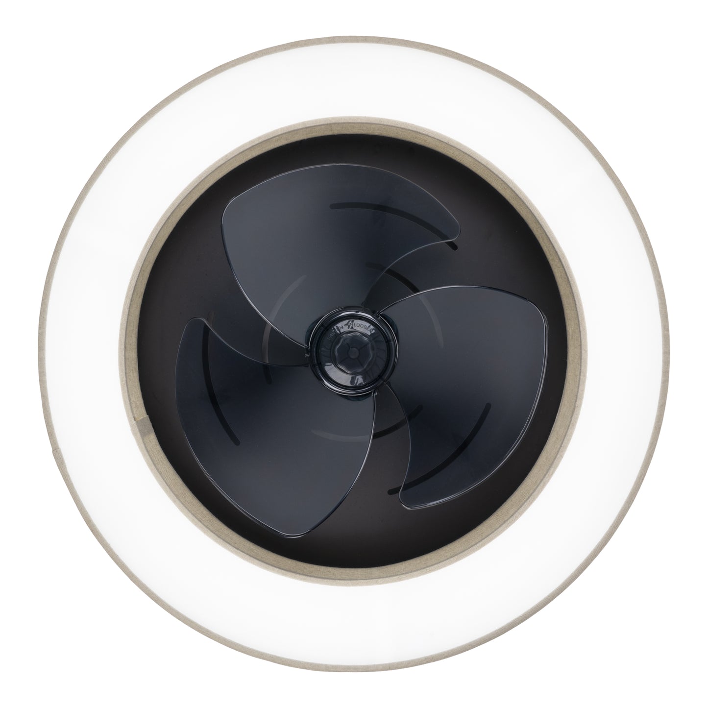 LED / CCT Deckenleuchte "VALENTO" inkl. Ventilator Ø: 51cm beige