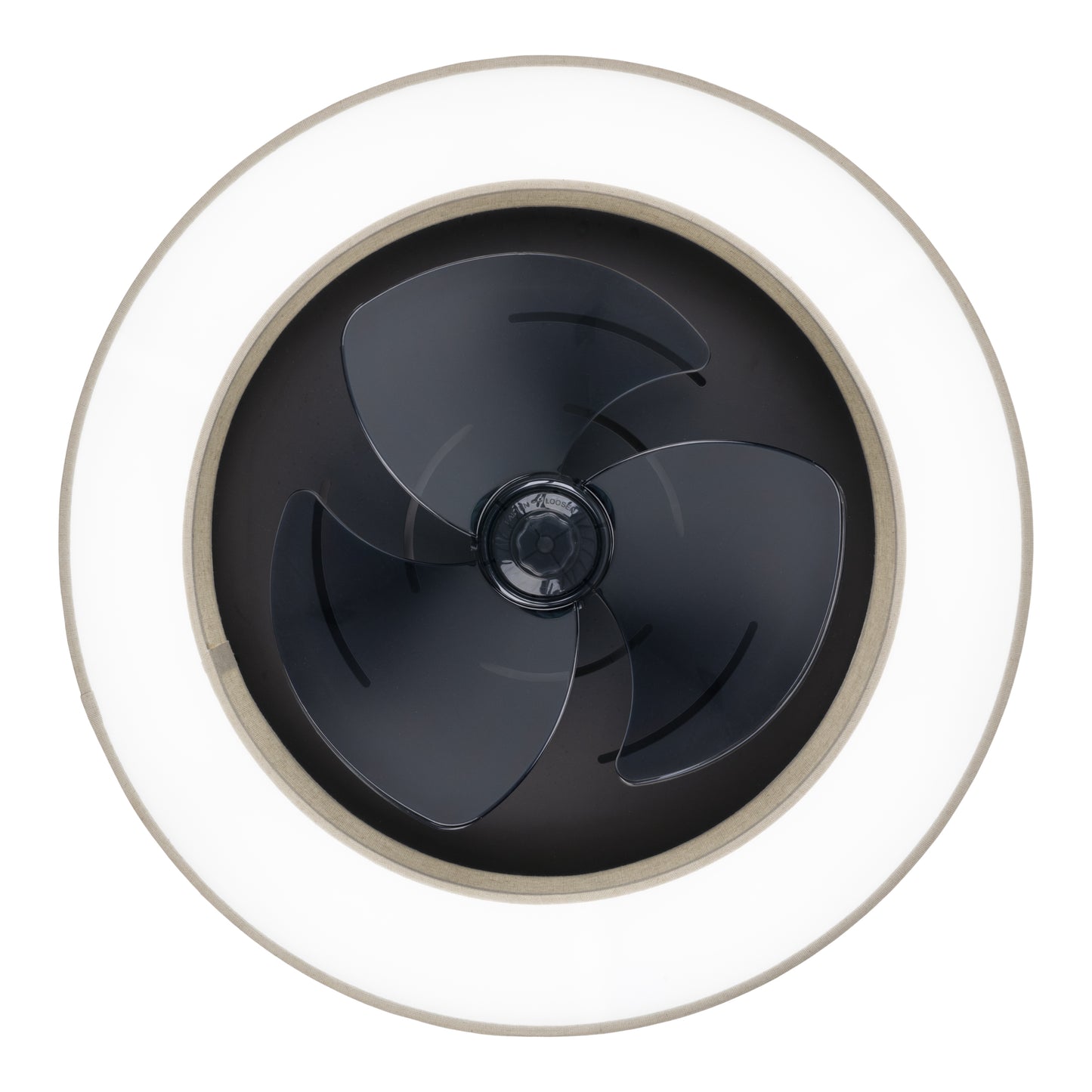 LED / CCT Deckenleuchte "VALENTO" inkl. Ventilator Ø: 51cm beige