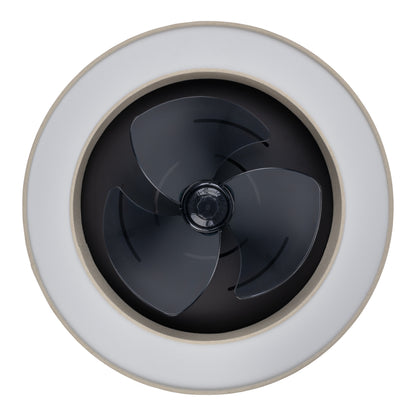 LED / CCT Deckenleuchte "VALENTO" inkl. Ventilator Ø: 51cm beige