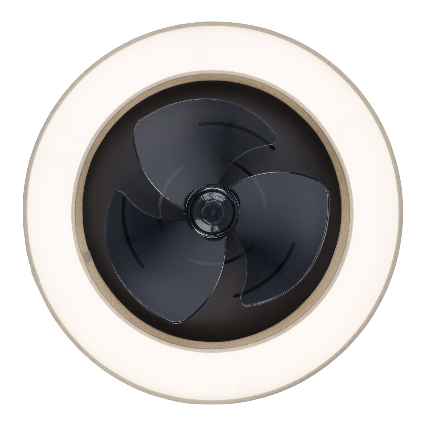 LED / CCT Deckenleuchte "VALENTO" inkl. Ventilator Ø: 51cm beige