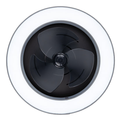 LED / CCT Deckenleuchte "VALENTO" inkl. Ventilator Ø: 51cm grau