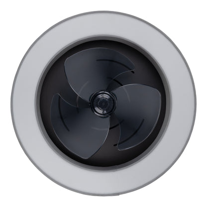 LED / CCT Deckenleuchte "VALENTO" inkl. Ventilator Ø: 51cm grau