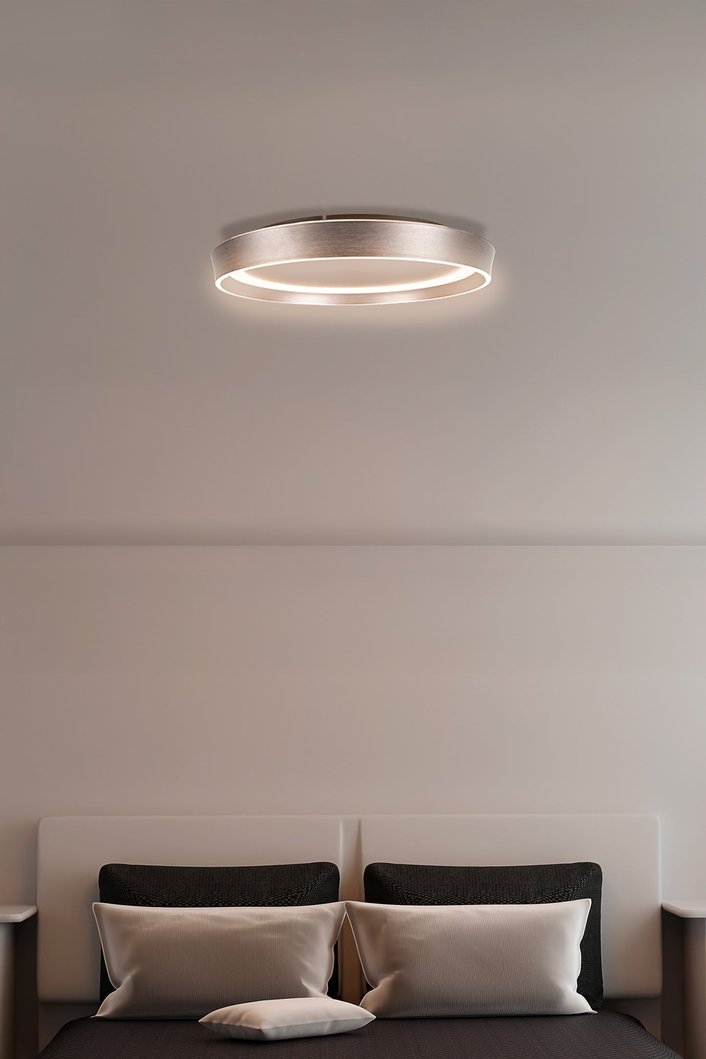 LED / CCT Deckenleuchte "LEVIAN" Ø: 49cm champagne