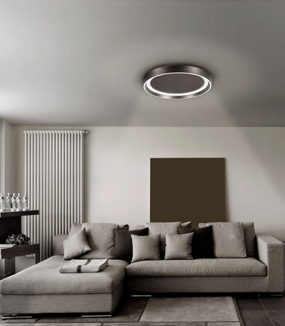 LED / CCT Deckenleuchte "LEVIAN" Ø: 49cm anthrazit
