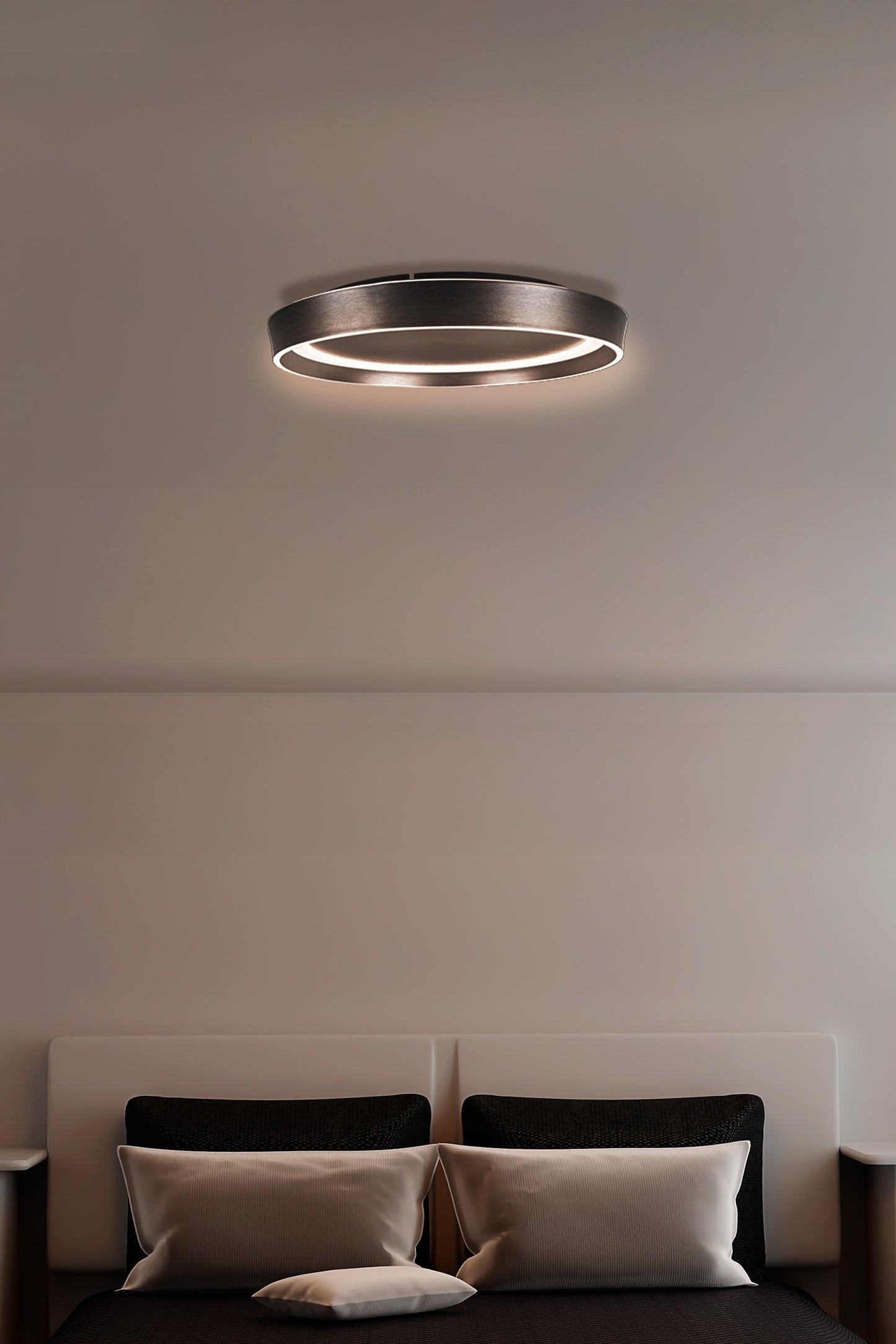LED / CCT Deckenleuchte "LEVIAN" Ø: 49cm anthrazit