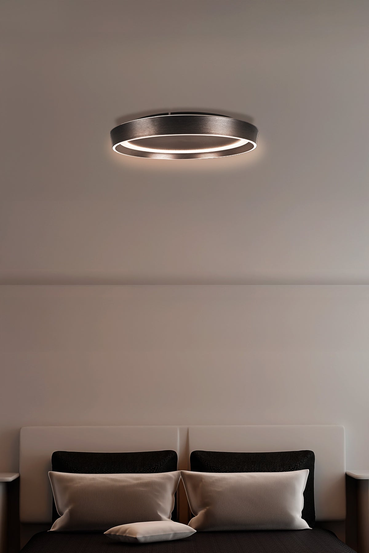 LED / CCT Deckenleuchte "LEVIAN" Ø: 49cm anthrazit