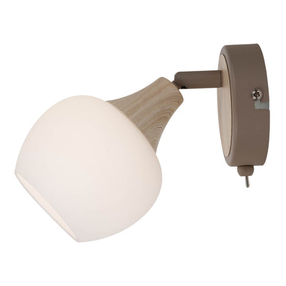 Wandleuchte "MONACO" H: 18cm beige