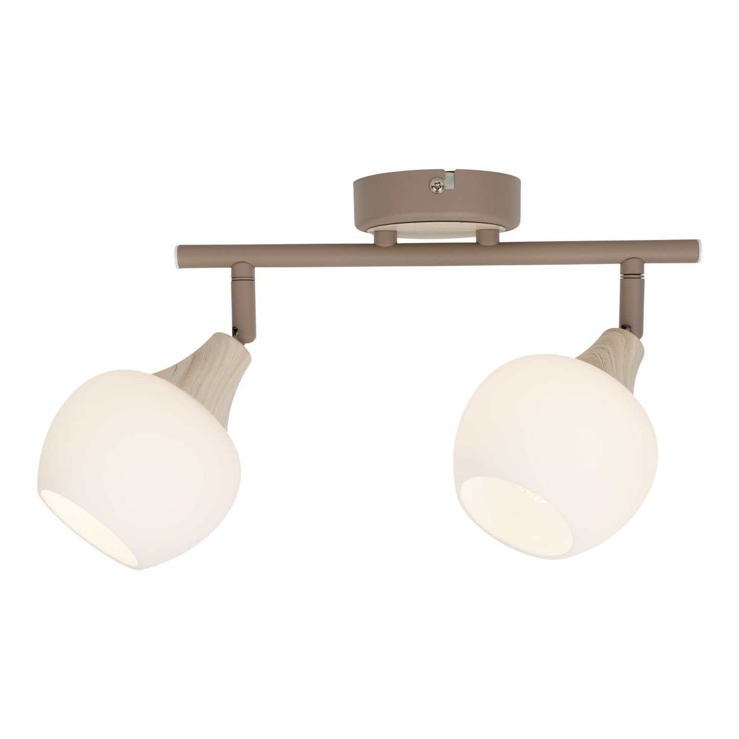 2er Deckenleuchte "MONACO" L: 28cm beige