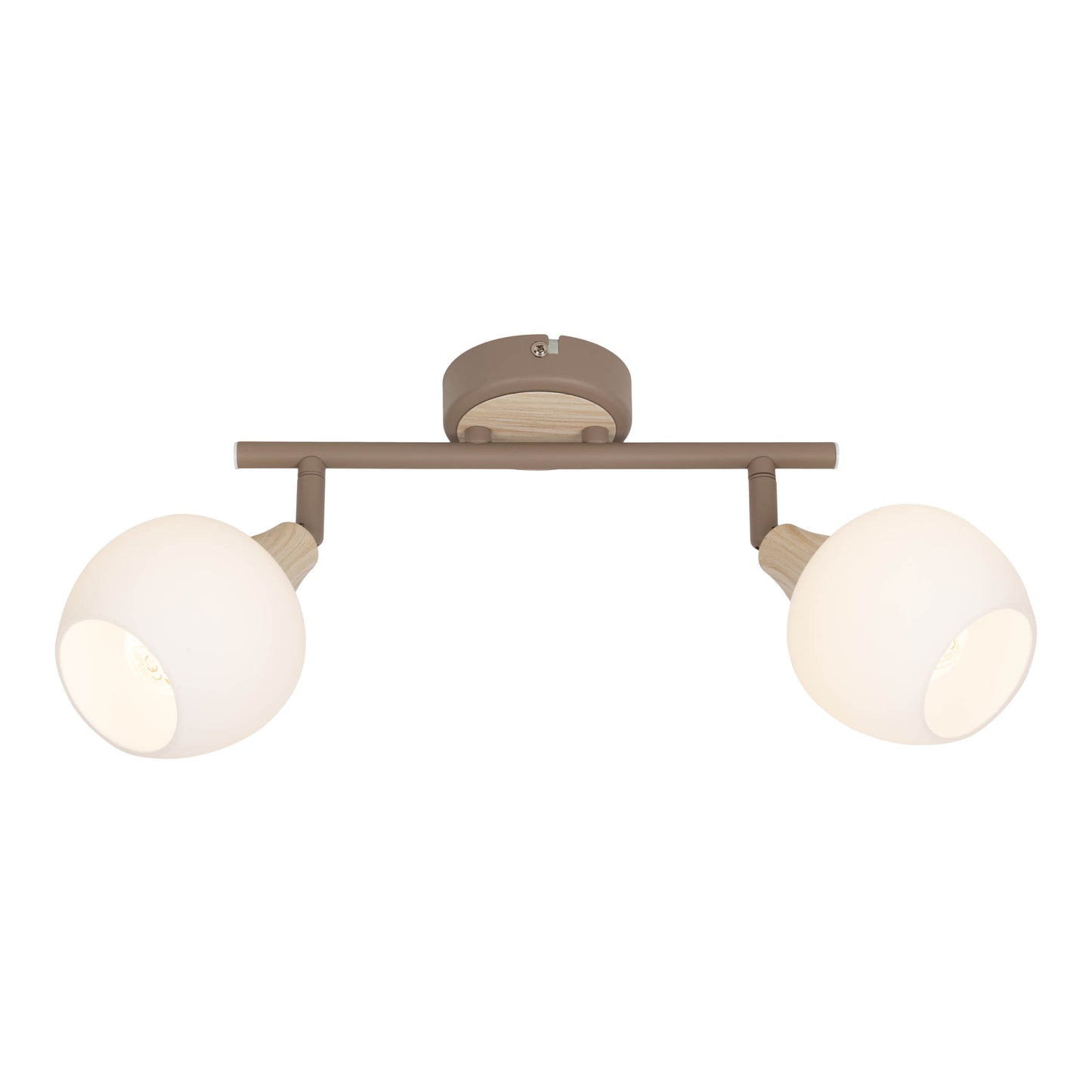 2er Deckenleuchte "MONACO" L: 28cm beige