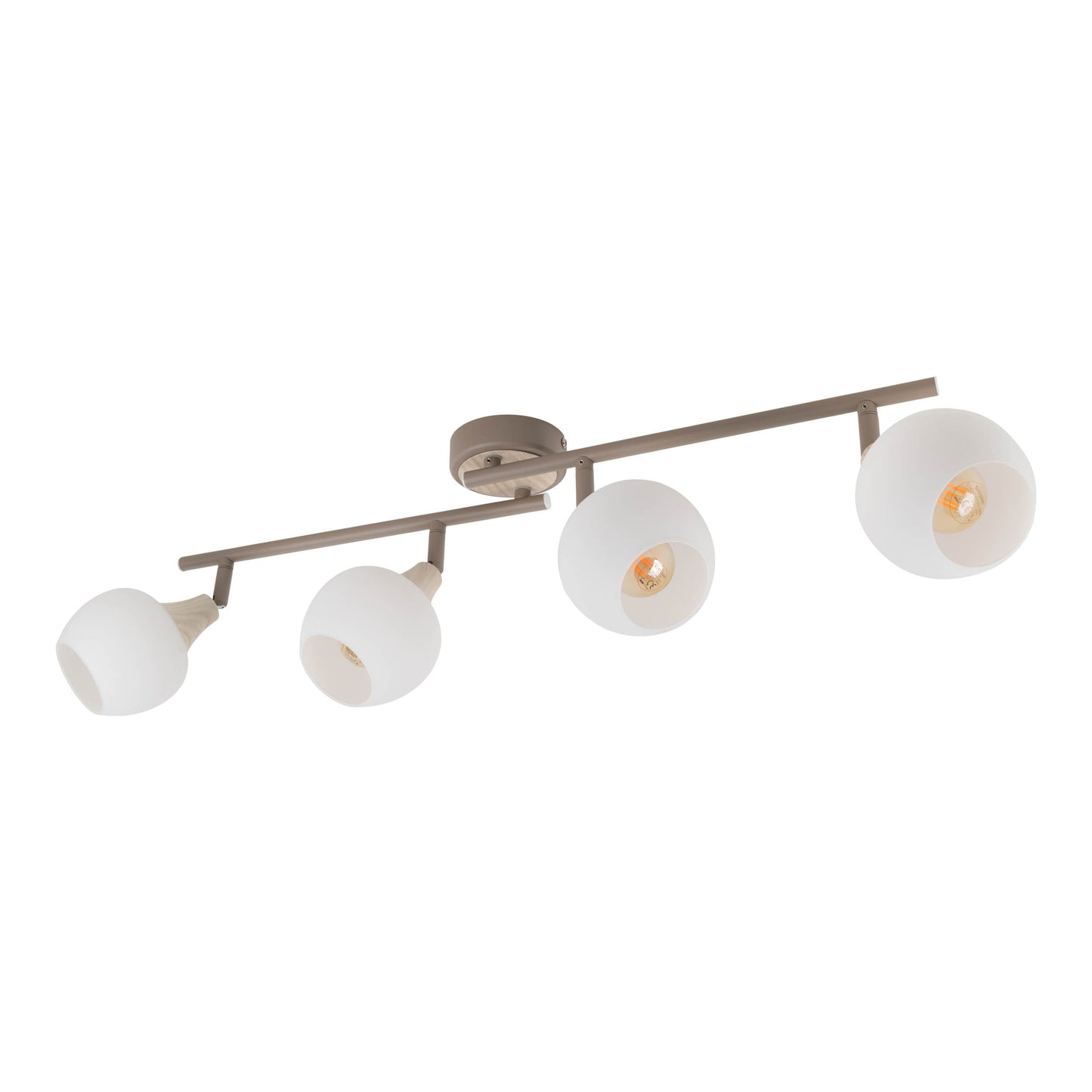 4er Deckenleuchte "MONACO" L: 70cm beige