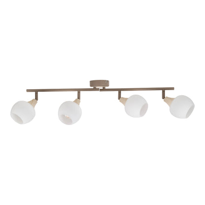 4er Deckenleuchte "MONACO" L: 70cm beige