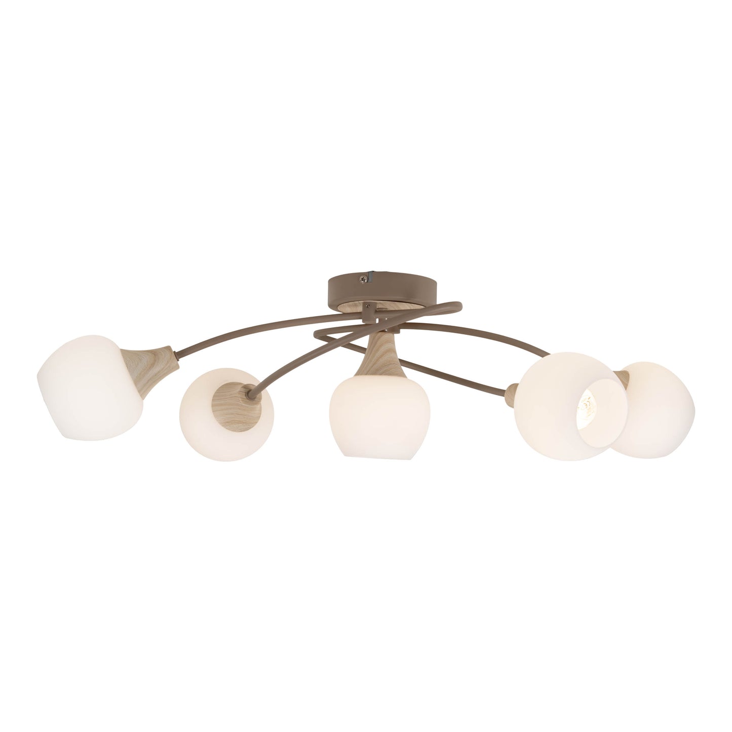 5er Deckenleuchte "MONACO" L: 62,5cm beige