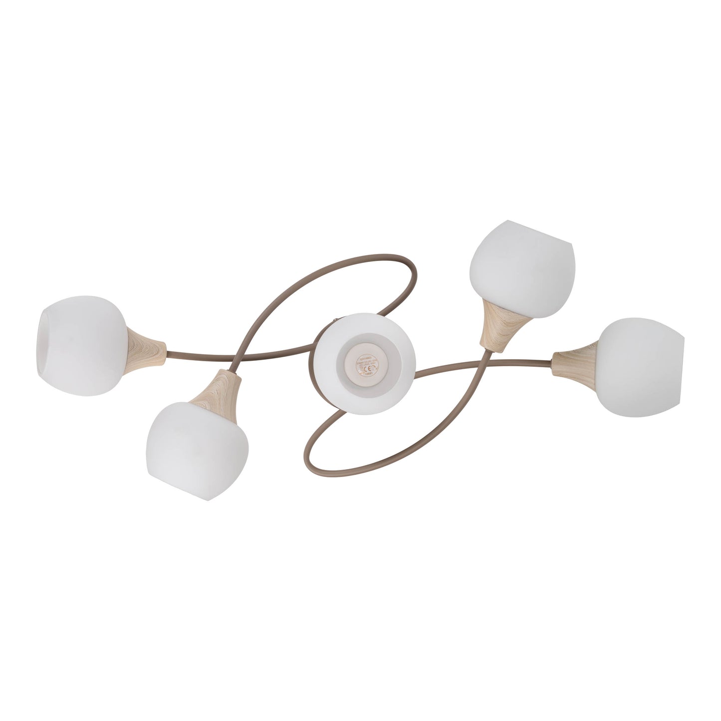 5er Deckenleuchte "MONACO" L: 62,5cm beige