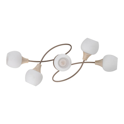 5er Deckenleuchte "MONACO" L: 62,5cm beige