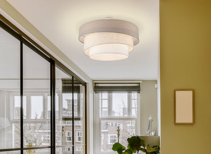 Deckenleuchte "FABRION" Ø: 56cm beige