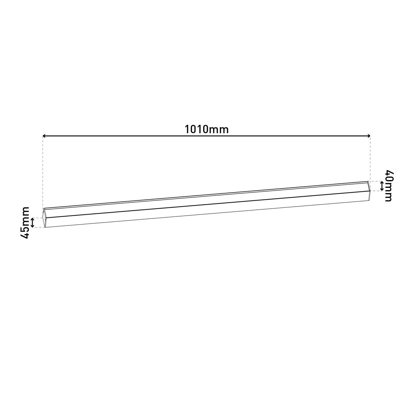 LED / CCT Deckenleuchte "TUBELIS" L: 101cm weiß