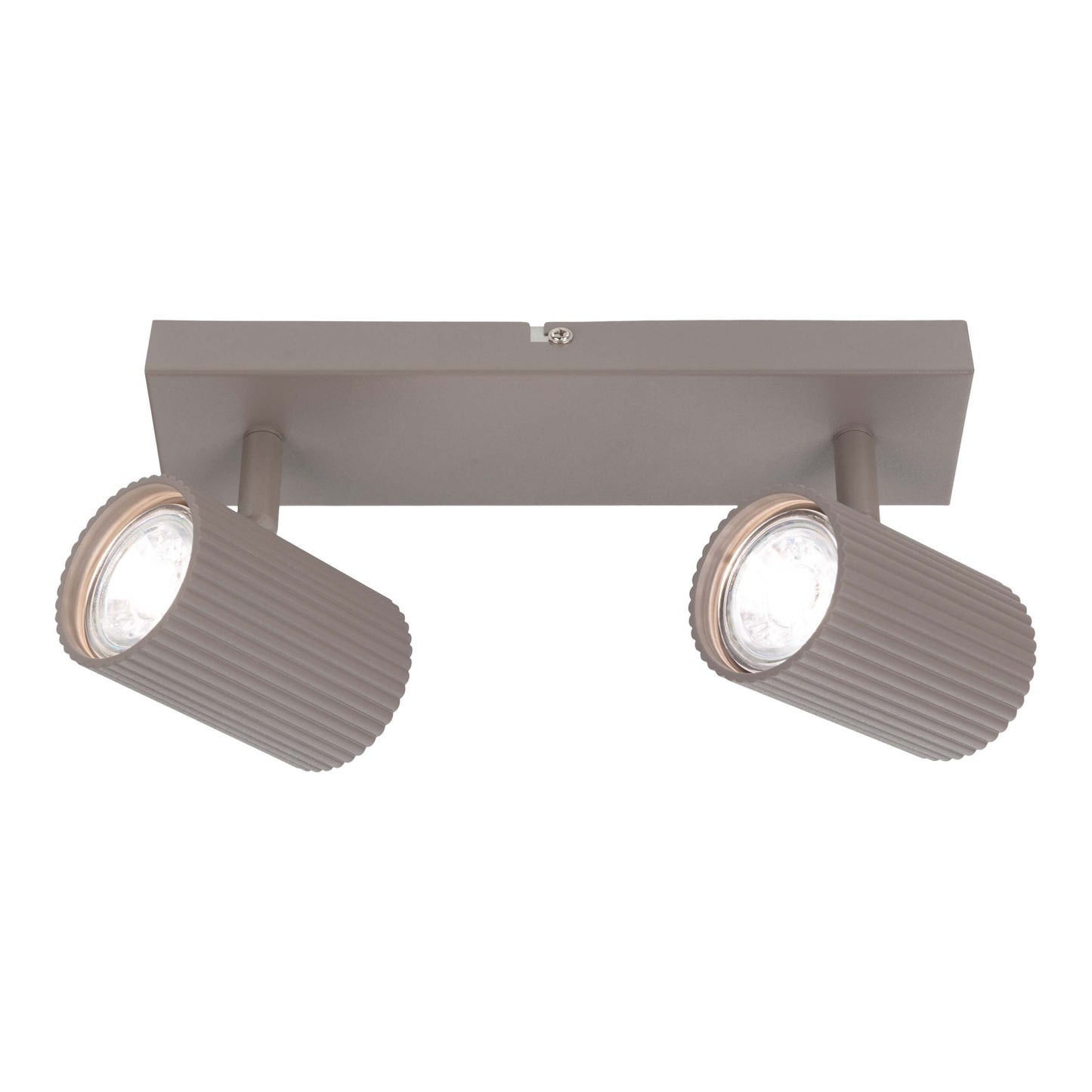 2er Spot Wand-/Deckenleuchte "TINNIS" L: 26cm sand
