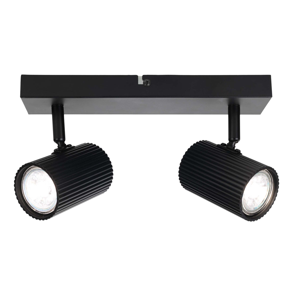 2er Spot Wand-/Deckenleuchte "TINNIS" L: 26cm schwarz