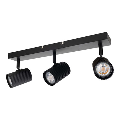 3er Spot-/Deckenleuchte "TINNIS" L: 41cm schwarz