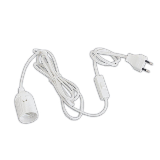 Pendel für Papierstern mit Stecker in weiß "PENDRA"