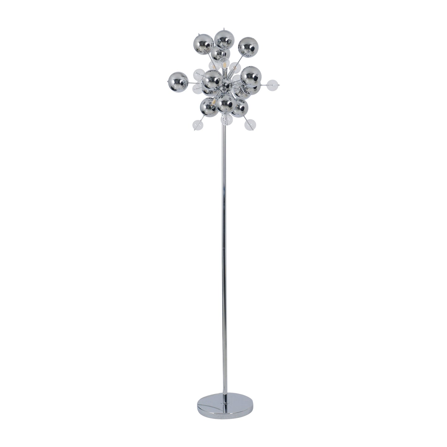 Stehleuchte "EXPLOSION" H: 169cm chrom