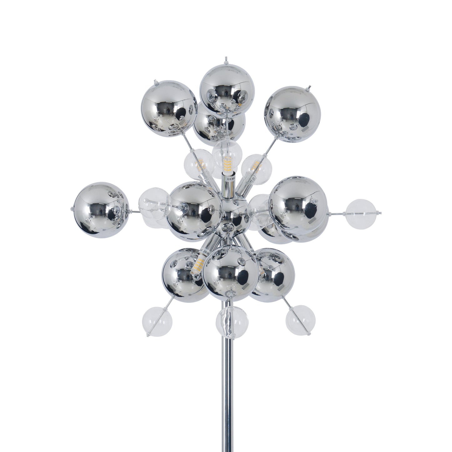 Stehleuchte "EXPLOSION" H: 169cm chrom