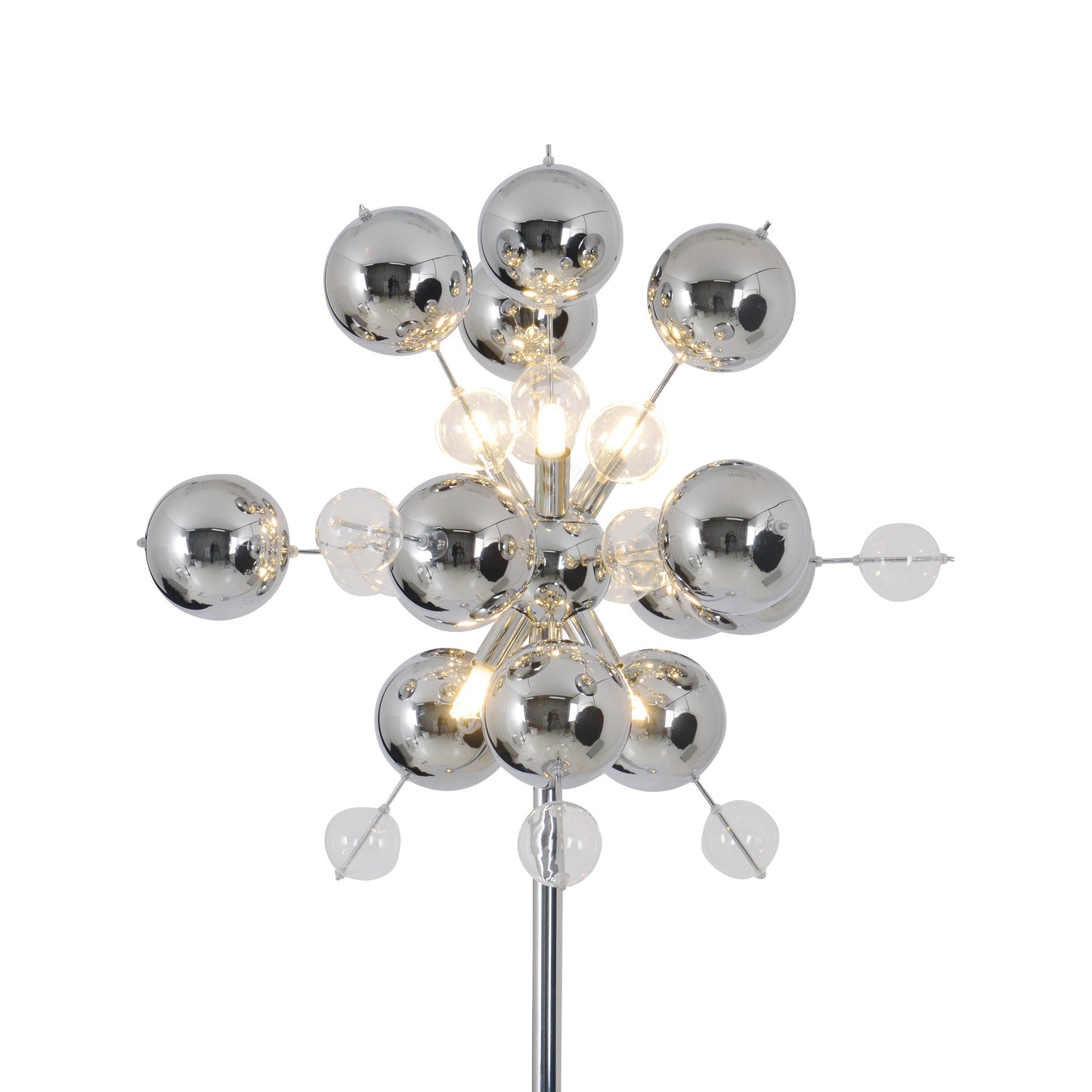 Stehleuchte "EXPLOSION" H: 169cm chrom