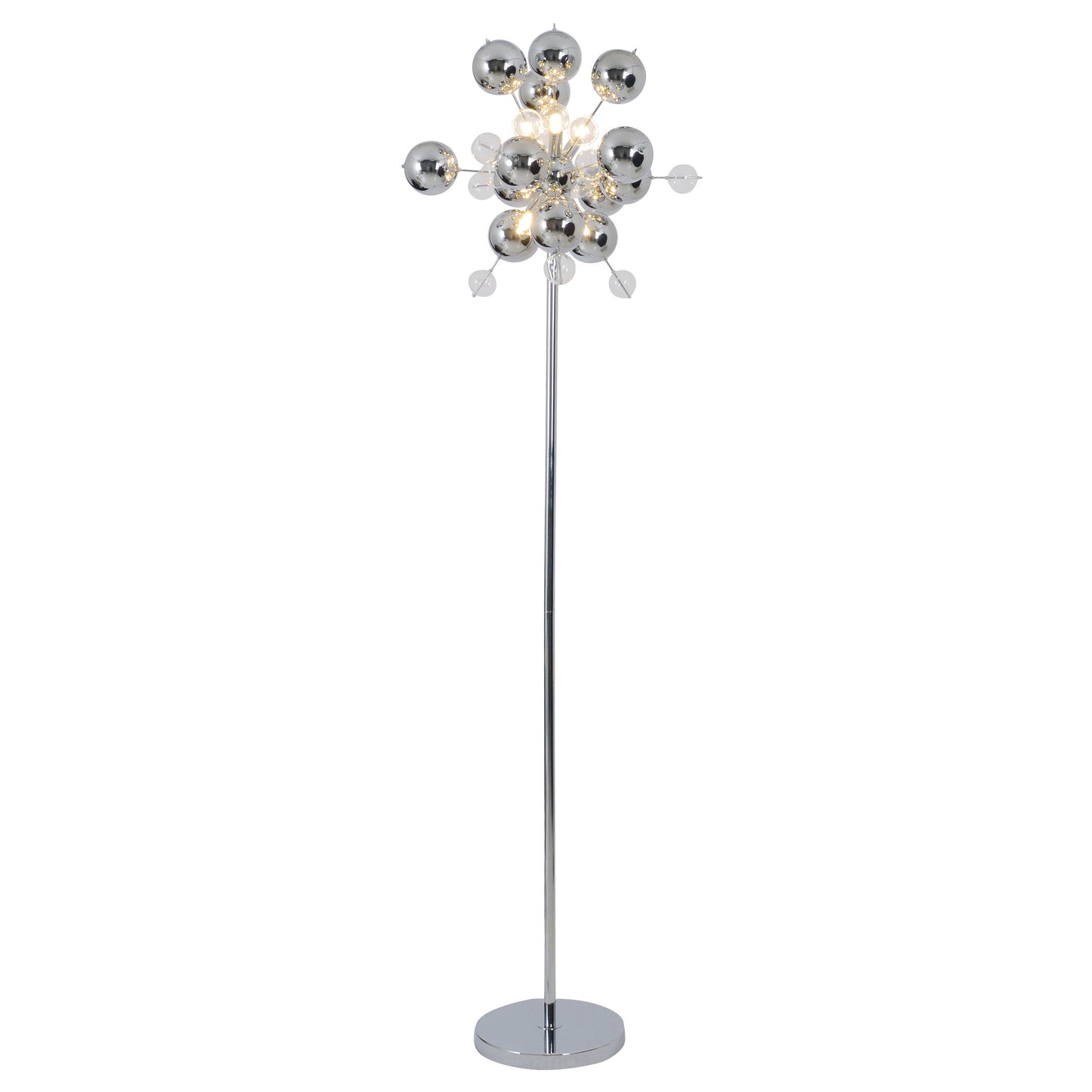Stehleuchte "EXPLOSION" H: 169cm chrom