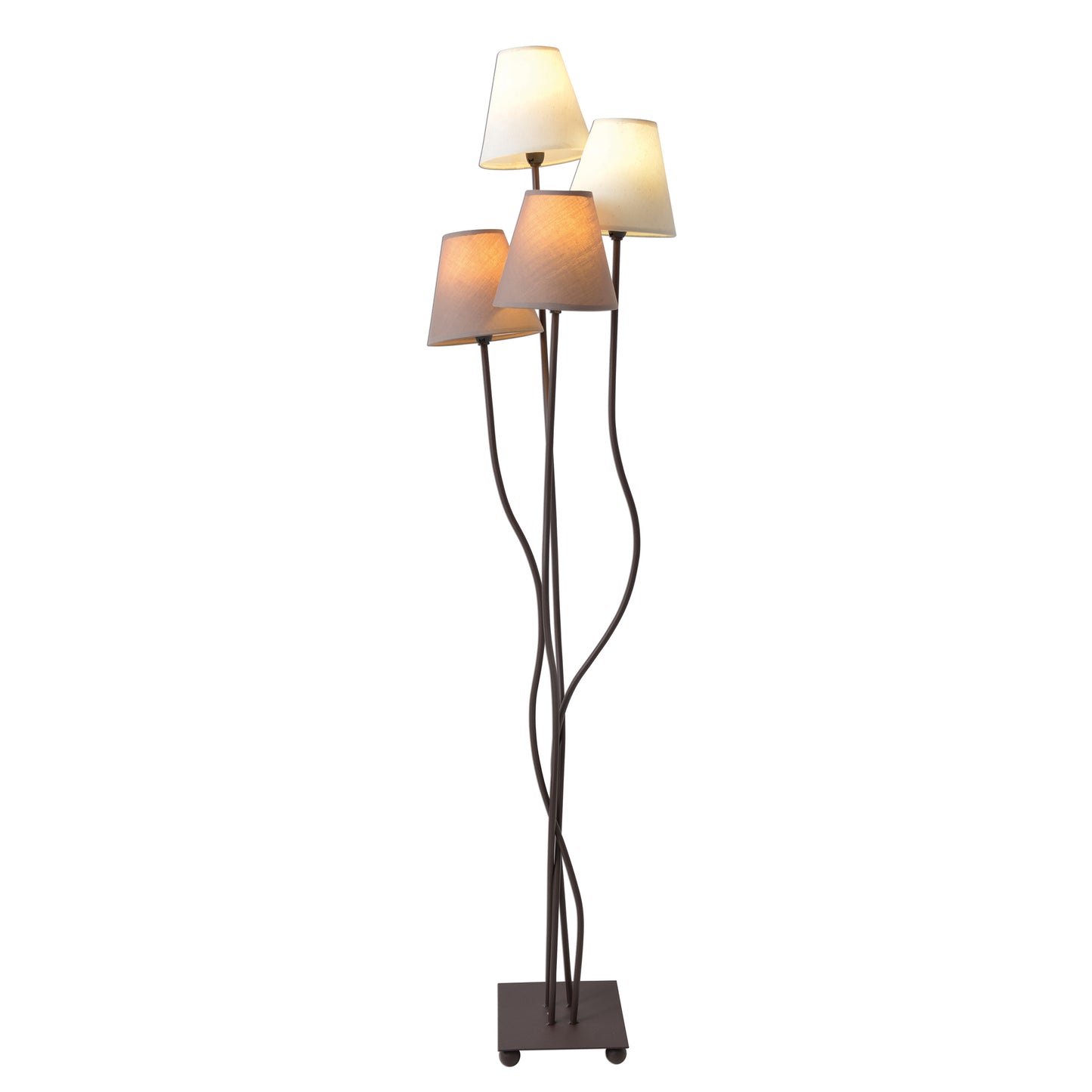 4er Stehleuchte "BOHO" 140cm braun