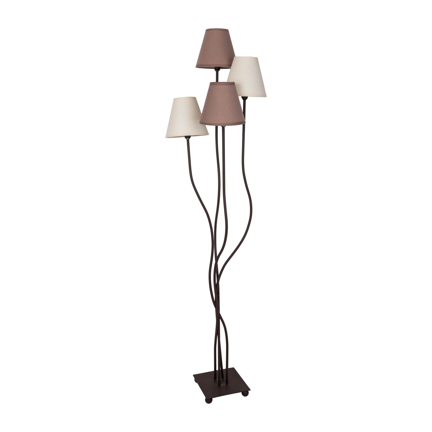 4er Stehleuchte "BOHO" 140cm braun
