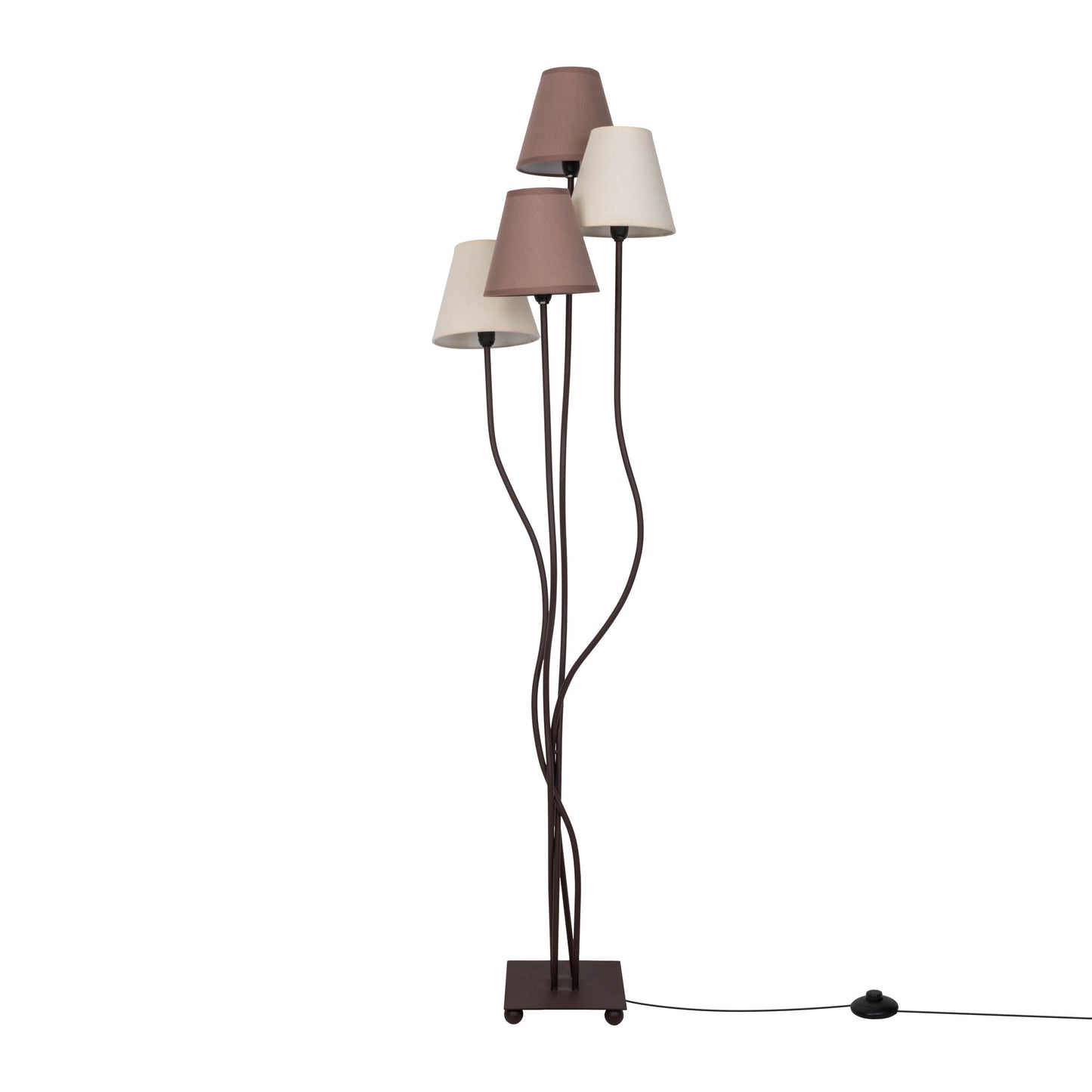4er Stehleuchte "BOHO" 140cm braun