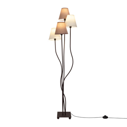 4er Stehleuchte "BOHO" 140cm braun