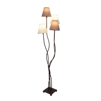 4er Stehleuchte "BOHO" 140cm braun