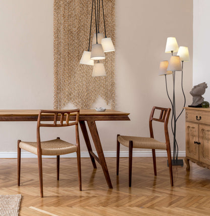 4er Stehleuchte "BOHO" 140cm braun