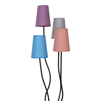 4er Stehleuchte "BOHO" bunt