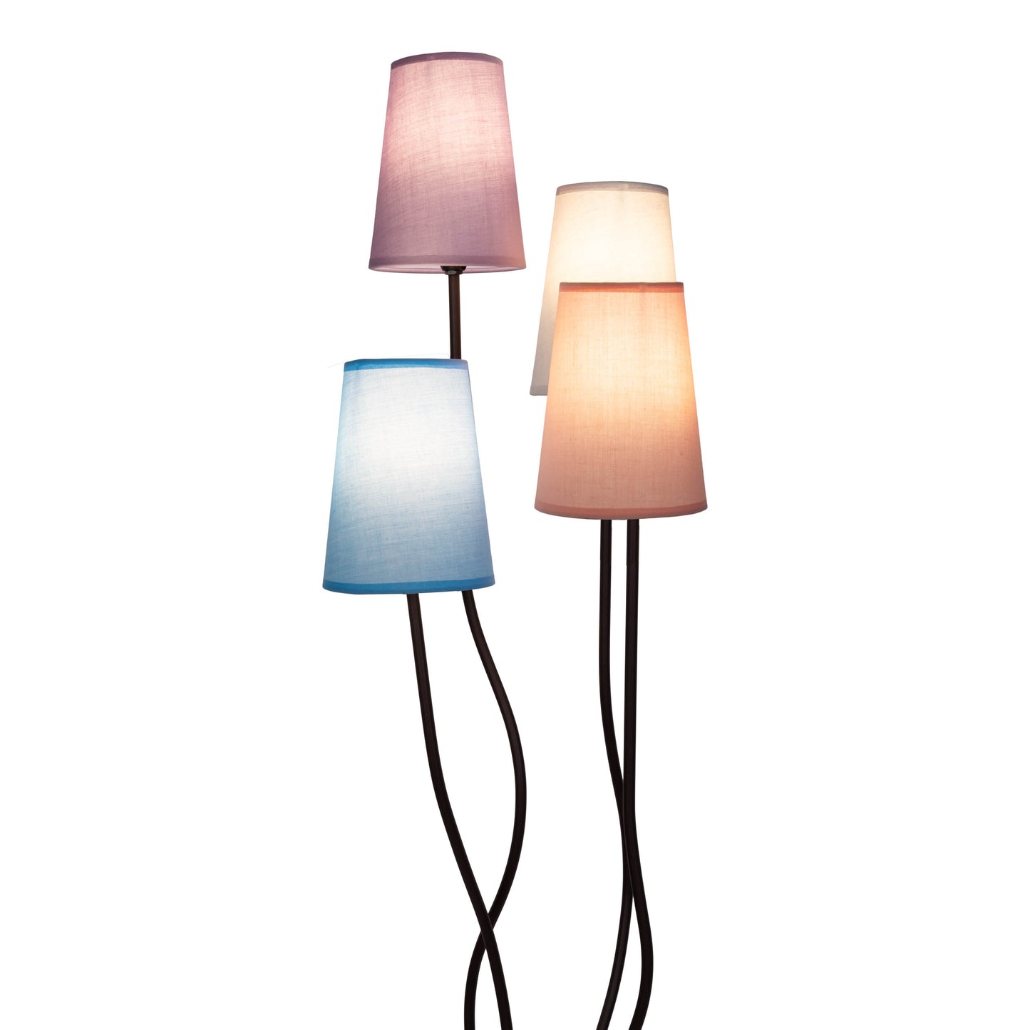 4er Stehleuchte "BOHO" bunt