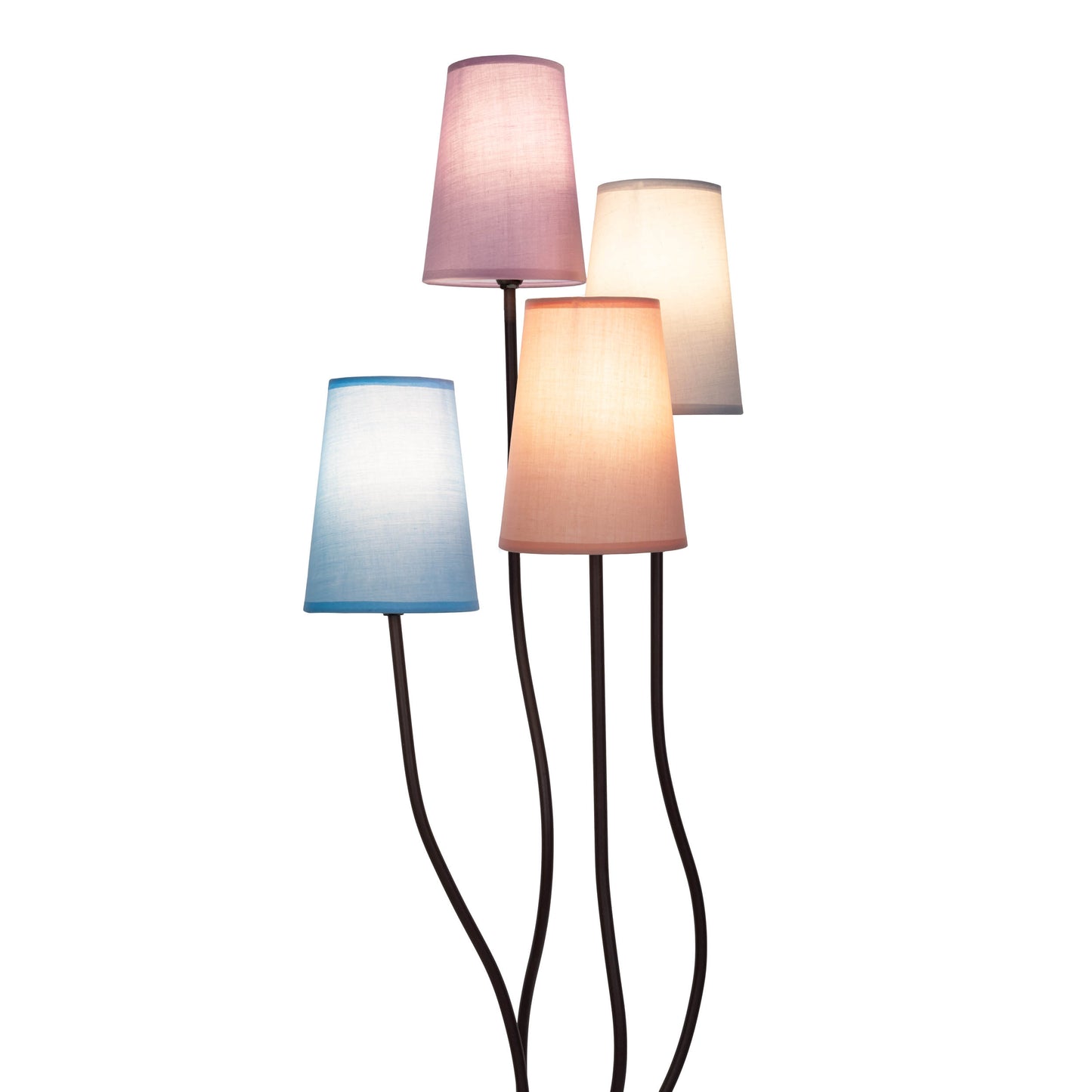 4er Stehleuchte "BOHO" bunt