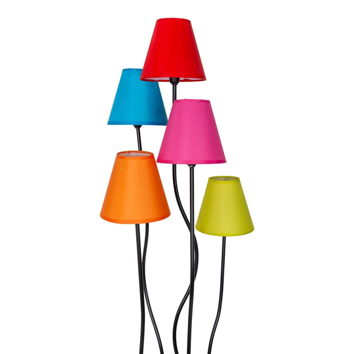 5er Stehleuchte "COLORI" H: 163cm bunt