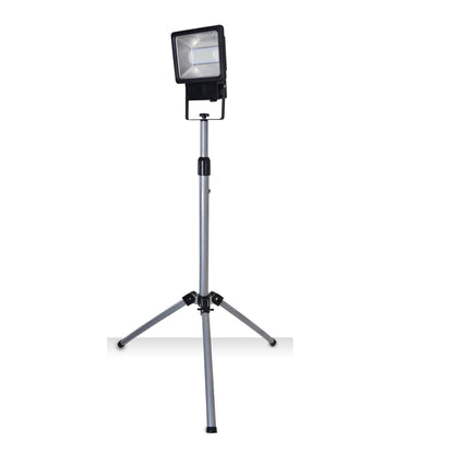 Solarleuchte - LED-Außenstehleuchte "BARO", im Functional Style, aus Metall und Glas in schwarz, 86 x 86 x 125,5 cm, LED Platine