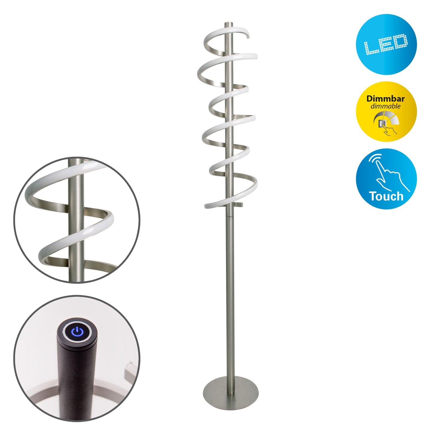 LED Stehleuchte "BELLEZA" H: 140cm