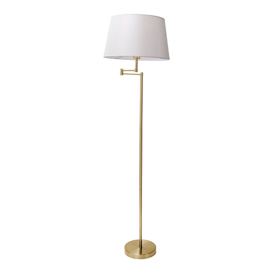 Stehleuchte "BOLOGNA" H:158cm beige/messing