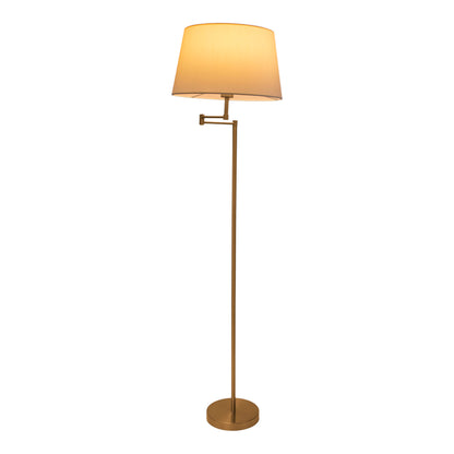 Stehleuchte "BOLOGNA" H:158cm beige/messing