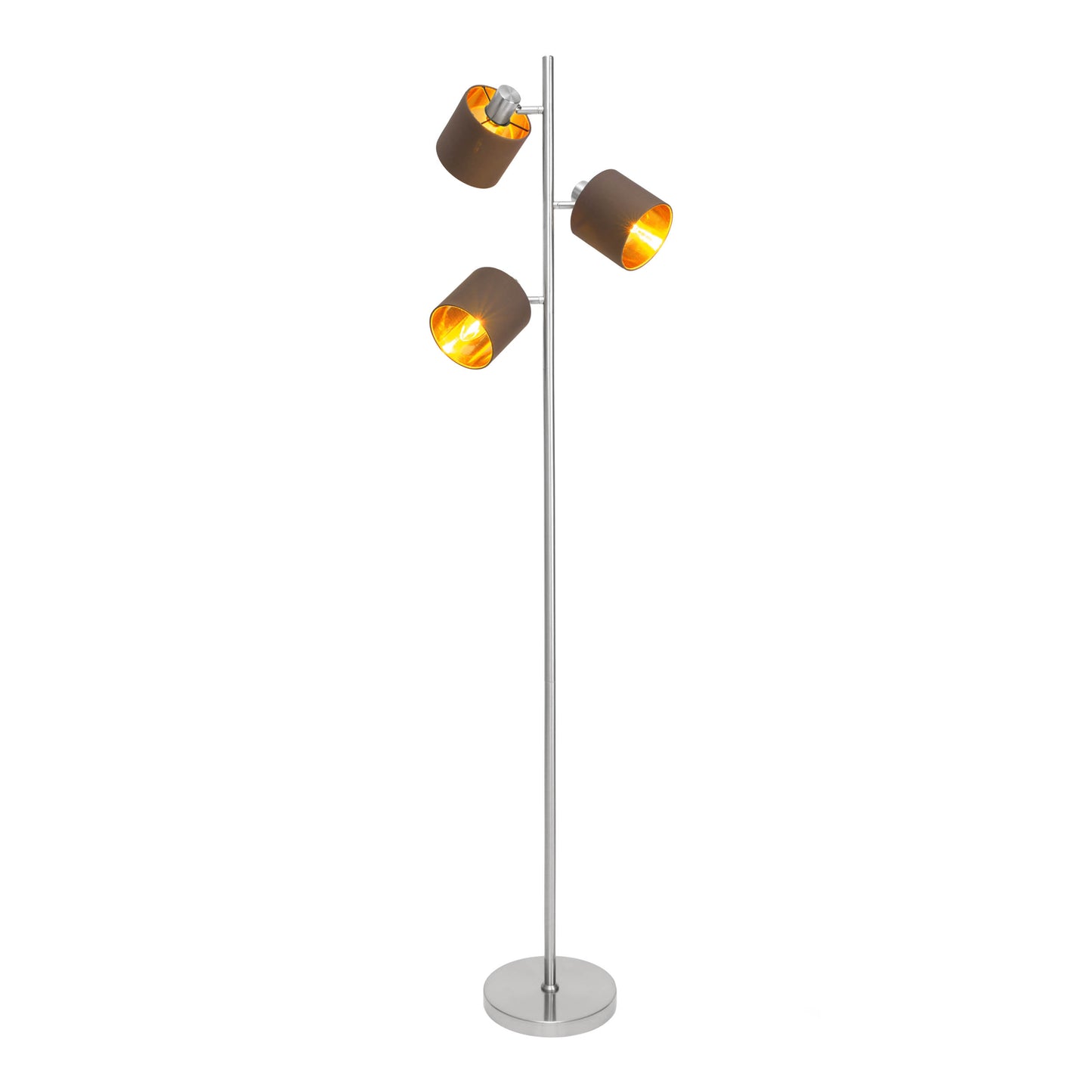 Stehleuchte "MARON" H: 153cm braun