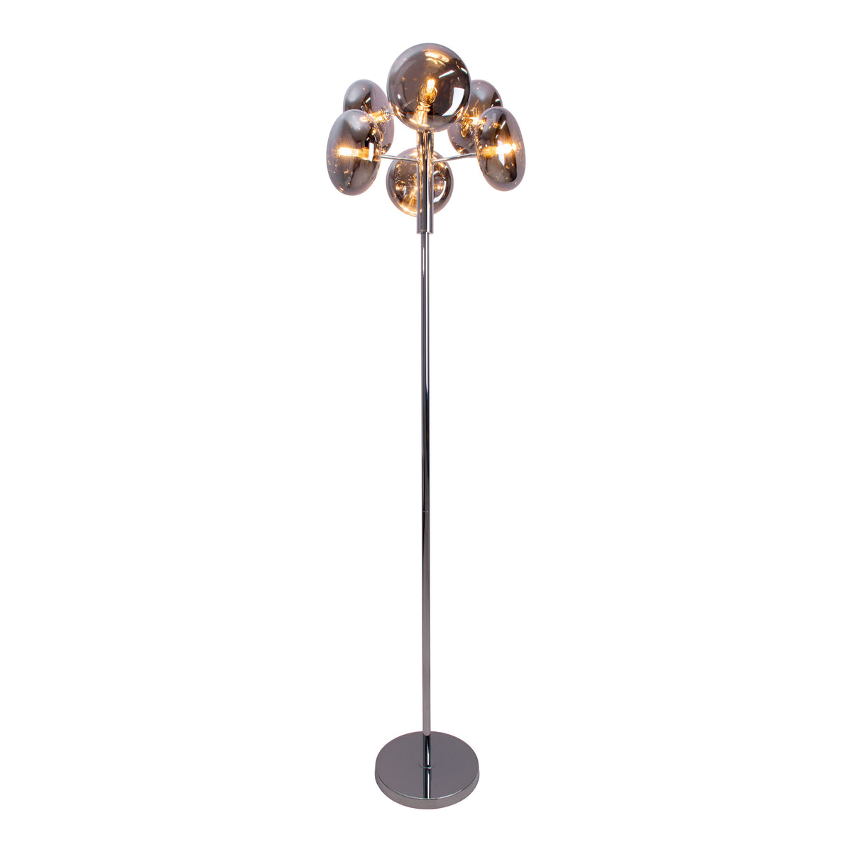 Stehleuchte "ORION" H: 165cm smoky