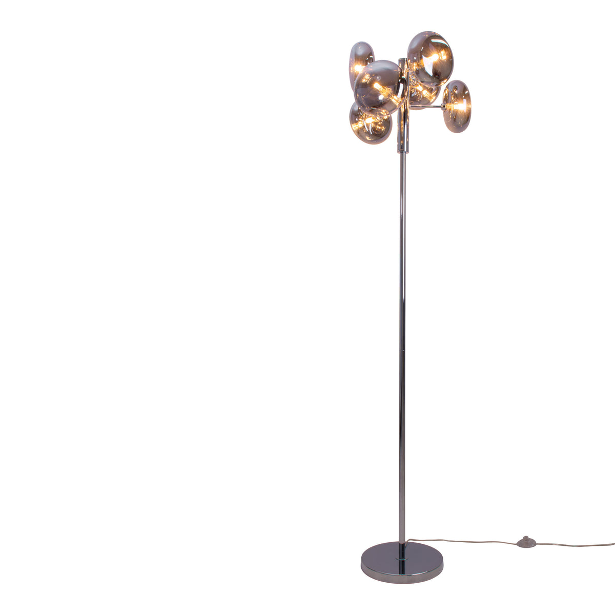 Stehleuchte "ORION" H: 165cm smoky