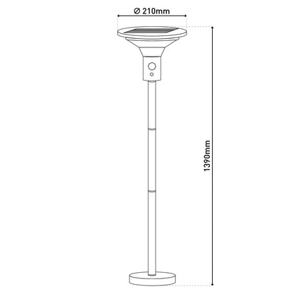 LED Solarstehleuchte "NORA"