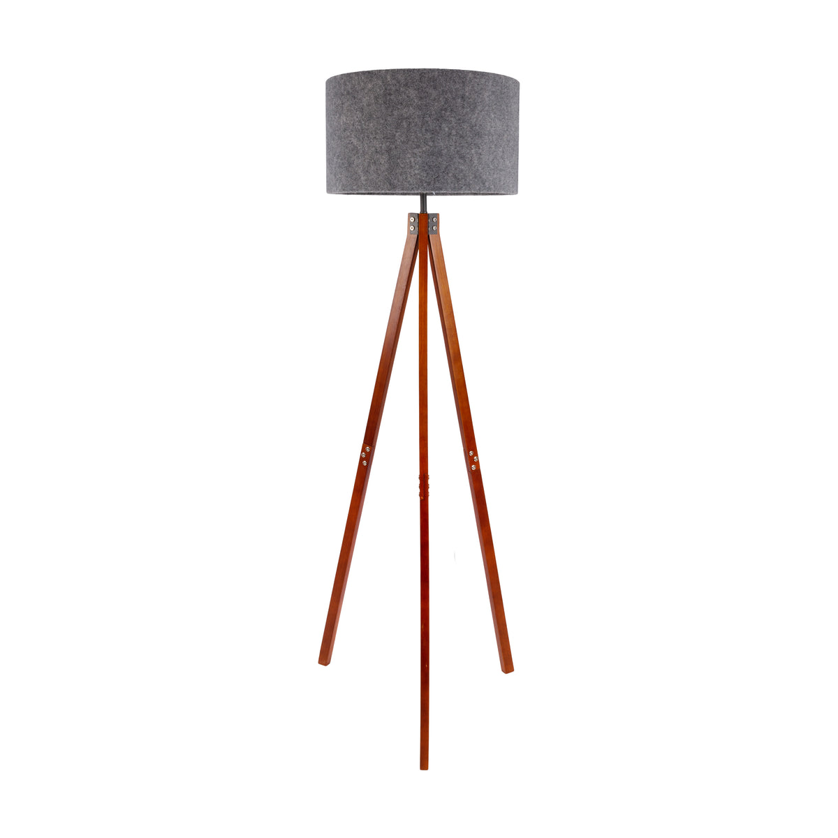 Stehleuchte "FILCO" braun/grau H: 147 cm