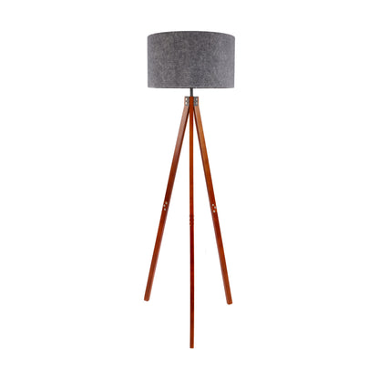 Stehleuchte "FILCO" braun/grau H: 147 cm